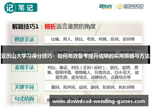亚历山大学习得分技巧：如何高效备考提升成绩的实用策略与方法